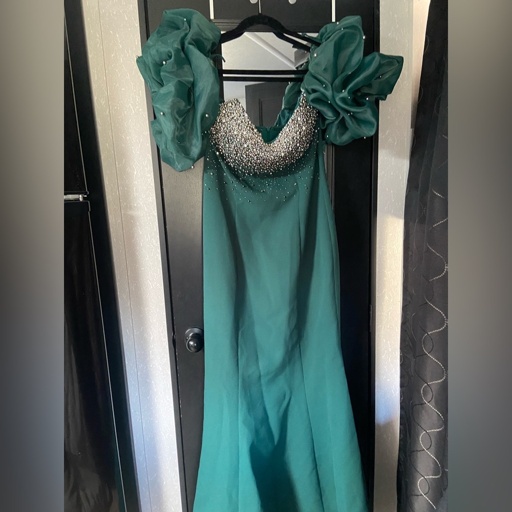 Flora Light Green Mermaid Prom Party Dress Evening Dress Birthday Outfit
